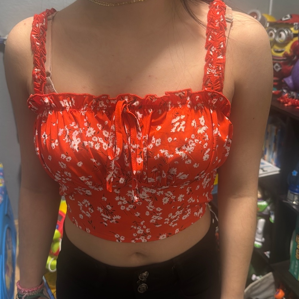 Ruffle summer tank top